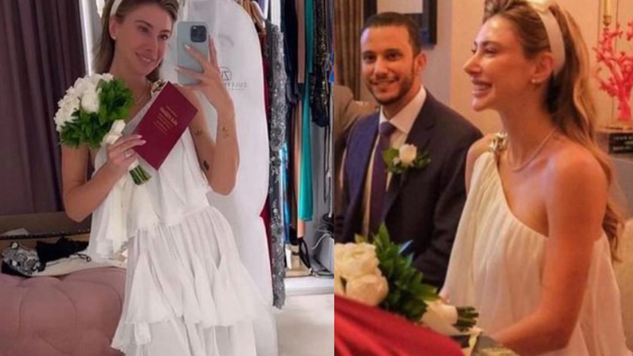 Şeyma Subaşı ve Mohammed Alsaloussi Evlendi! İşte Şeyma'nın Nikah Elbisesi  - Pembece